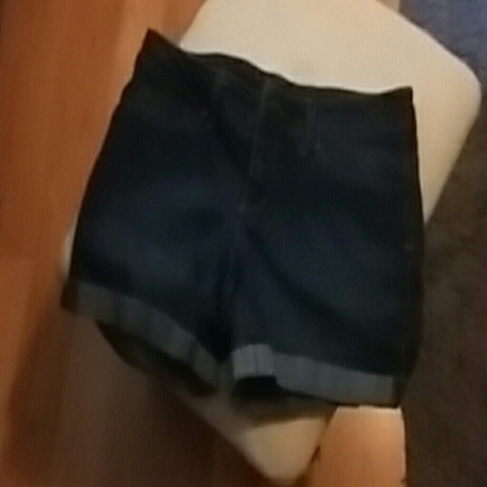 Dark denim shorts